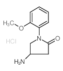 4-Amino-1-(2-methoxy-phenyl)-pyrrolidin-2-one hydrochloride结构式