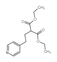 diethyl 2-[2-(4-pyridyl)ethyl]malonate structure