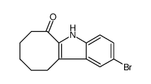 6H-Cyclooct[b]indol-6-one, 2-bromo-5,7,8,9,10,11-hexahydro结构式
