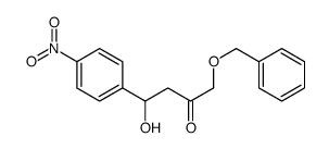 4-hydroxy-4-(4-nitrophenyl)-1-phenylmethoxybutan-2-one Structure