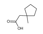 2-(1-methylcyclopentyl)acetic acid结构式