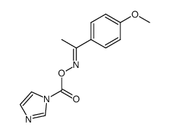 4-methoxyacetophenone-O-(1-imidazolylcarbonyl)oxime结构式