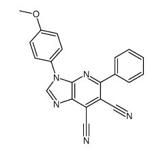 3-(4-methoxyphenyl)-5-phenylimidazo[4,5-b]pyridine-6,7-dicarbonitrile Structure