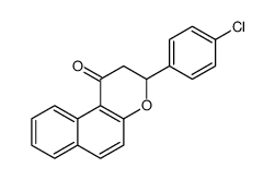 3-(4-chlorophenyl)-2,3-dihydrobenzo[f]chromen-1-one Structure