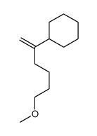 (5-methoxy-1-methylenepentyl)cyclohexane Structure