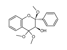 3-hydroxy-2-methoxyflavanone dimethylacetal结构式