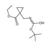 ethyl 1-[[(2-methylpropan-2-yl)oxycarbonylamino]methyl]cyclopropane-1-carboxylate结构式