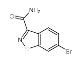 6-bromo-1,2-benzothiazole-3-carboxamide Structure