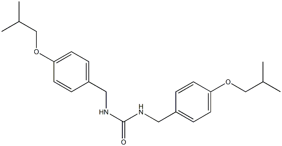 1,3-bis(4-isobutoxybenzyl)urea结构式