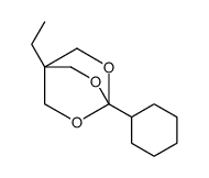 4-cyclohexyl-1-ethyl-3,5,8-trioxabicyclo[2.2.2]octane Structure