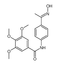 N-[4-(N-hydroxy-C-methylcarbonimidoyl)phenyl]-3,4,5-trimethoxybenzamide结构式