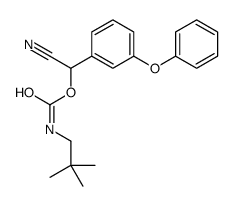 [cyano-(3-phenoxyphenyl)methyl] N-(2,2-dimethylpropyl)carbamate Structure