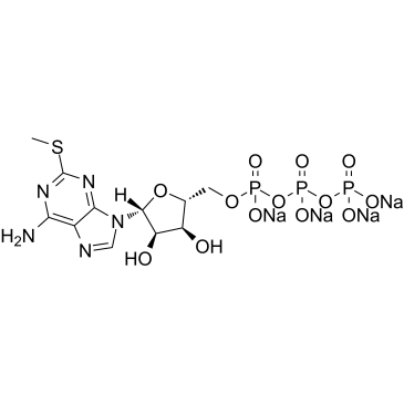 2-Methylthio-ATP tetrasodium Structure