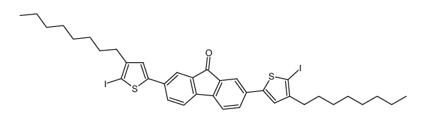 2,7-bis(5-iodo-4-octylthien-2-yl)fluoren-9-one Structure