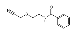N-(2-cyanomethylsulfanyl-ethyl)-benzamide结构式
