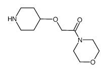 1-morpholino-2-(piperidin-4-yloxy)ethanone结构式