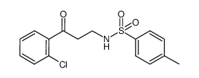 1-(2-chlorophenyl)-3-(tosylamino)propan-1-one结构式