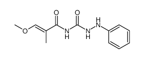 4-(3-methoxy-2-methyl-acryloyl)-1-phenyl semicarbazide结构式