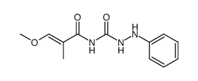 4-(3-methoxy-2-methyl-acryloyl)-1-phenyl semicarbazide Structure