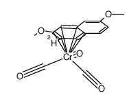 (3-deuterio-2,7-dimethoxynaphthalene)chromium tricarbonyl Structure