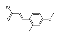 (2E)-3-(4-methoxy-2-methylphenyl)-2-propenoic acid Structure