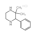 Piperazine,2,2-dimethyl-3-phenyl-, hydrochloride (1:2) structure