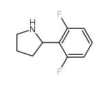 2-(2,6-二氟苯基)吡咯烷结构式