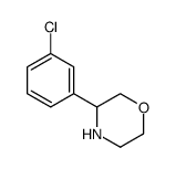 3-(3-chlorophenyl)morpholine结构式