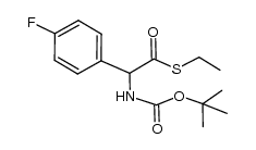 S-ethyl 2-((tert-butoxycarbonyl)amino)-2-(4-fluorophenyl)ethanethioate Structure