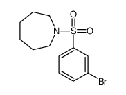 1-[(3-Bromophenyl)sulfonyl]azepane结构式