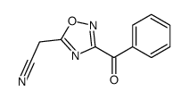 2-(3-benzoyl-1,2,4-oxadiazol-5-yl)acetonitrile结构式