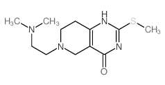 Pyrido[4,3-d]pyrimidin-4(3H)-one,6-[2-(dimethylamino)ethyl]-5,6,7,8-tetrahydro-2-(methylthio)-结构式