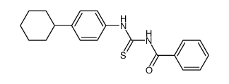 N-((4-cyclohexylphenyl)carbamothioyl)benzamide Structure