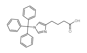 4-(1-三苯甲基-1H-咪唑)-丁酸结构式