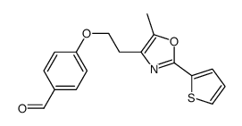 4-[2-(5-methyl-2-thiophen-2-yl-1,3-oxazol-4-yl)ethoxy]benzaldehyde Structure