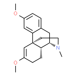 5,6-Didehydro-3,6-dimethoxy-17-methylmorphinan结构式