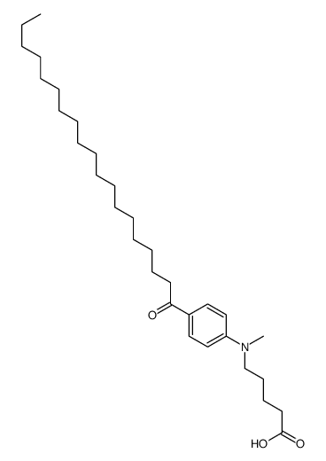 5-(N-methyl-4-nonadecanoylanilino)pentanoic acid结构式