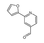 2-(furan-2-yl)pyridine-4-carbaldehyde structure