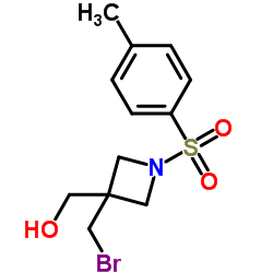 (3-(BROMOMETHYL)-1-TOSYLAZETIDIN-3-YL)METHANOL structure