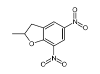 2-methyl-5,7-dinitro-2,3-dihydro-1-benzofuran结构式