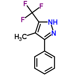 4-METHYL-5-PHENYL-3-TRIFLUOROMETHYL-1H-PYRAZOLE结构式