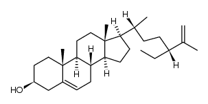 (24S)-24-ethylcholesta-5,25-dien-3β-ol Structure