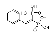 (2-phenyl-1-phosphonoethenyl)phosphonic acid Structure