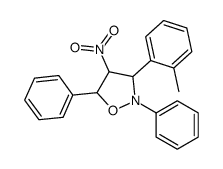 3-(2-methylphenyl)-4-nitro-2,5-diphenyl-1,2-oxazolidine Structure