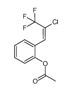 2-(2-chloro-3,3,3-trifluoroprop-1-en-1-yl)phenyl acetate Structure