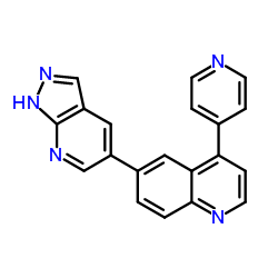 6-(1H-Pyrazolo[3,4-b]pyridin-5-yl)-4-(4-pyridinyl)quinoline Structure