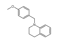 N-(4-methoxybenzyl)-1,2,3,4-tetrahydroquinaldine结构式