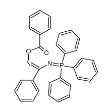 (Z)-N'-(benzoyloxy)-N-(triphenylphosphoranylidene)benzimidamide Structure