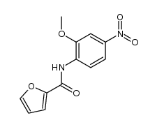 Furan-2-carboxylic acid (2-methoxy-4-nitro-phenyl)-amide结构式