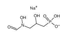 monosodium salt of 3-(N-formyl-N-hydroxyamino)-2-hydroxypropylphosphonic acid Structure